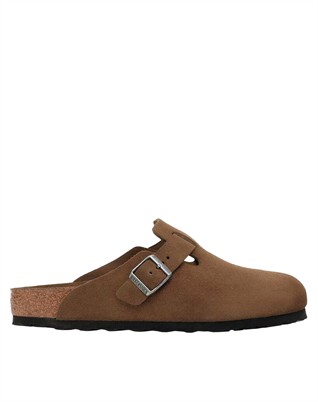 Boston Suede Leather Sandal - Dark Tea Tonal